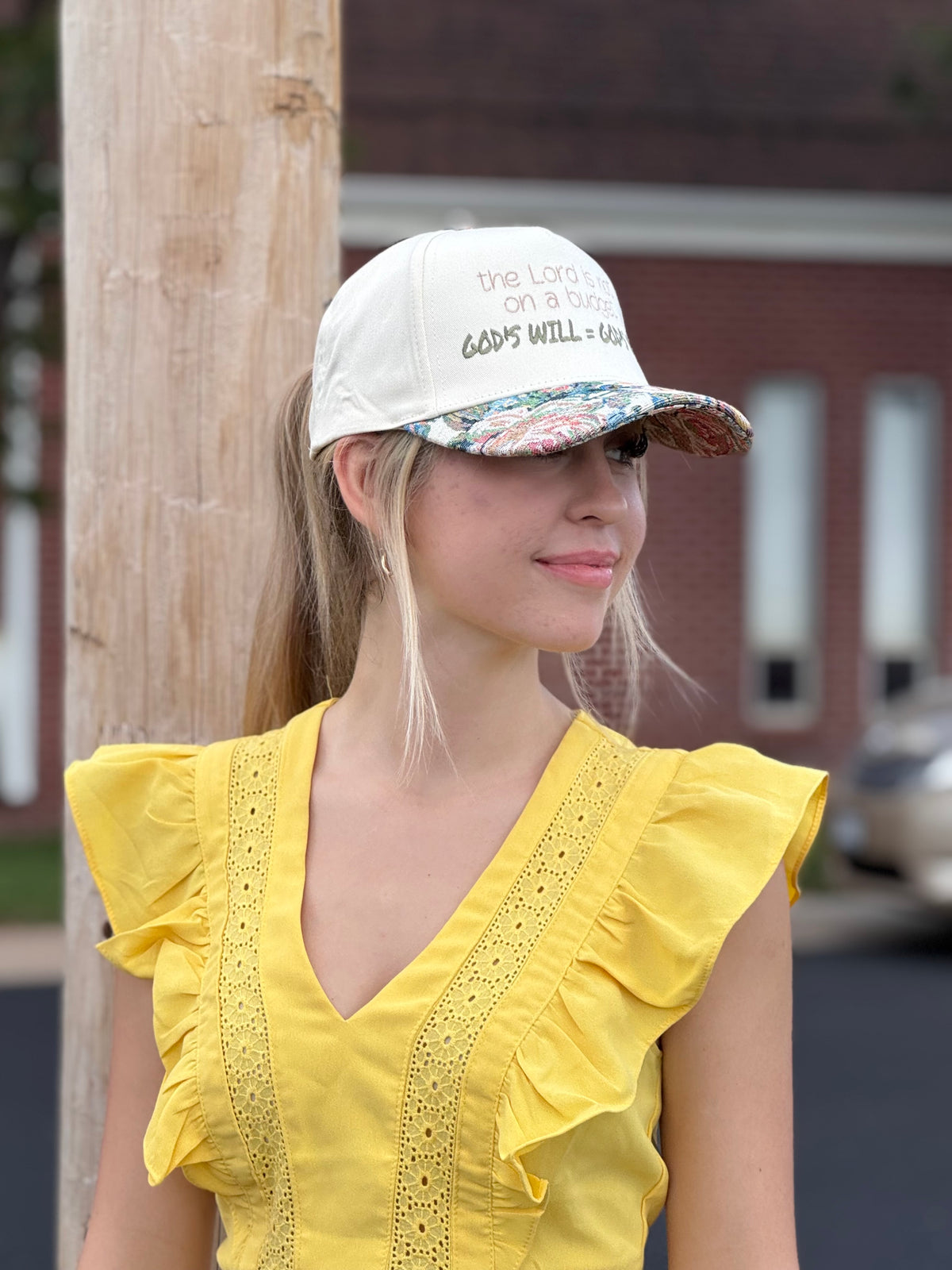 Gods will = Gods bill trucker hat
