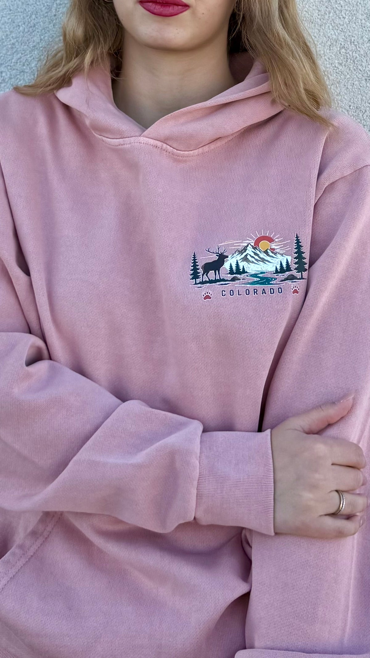 Hiking Hair Don't Care Colorado Hoodie | Mountain Hiking Hoodie