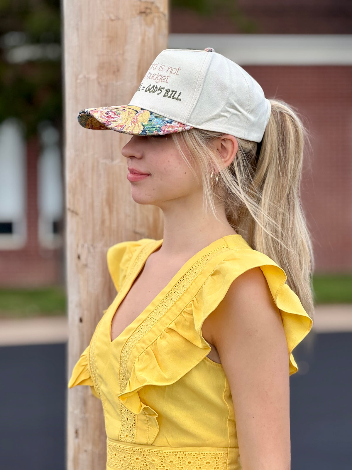 Gods will = Gods bill trucker hat