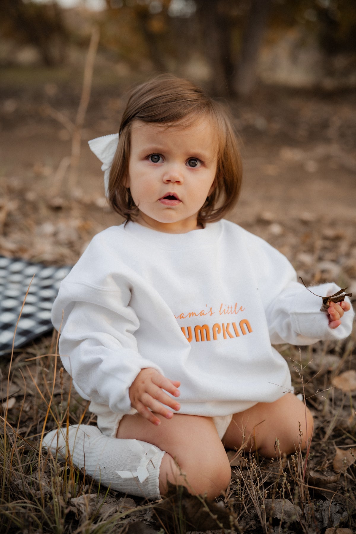 Mama's 'Little' Pumpkin Kids Sweatshirt, Matching Mommy and Me Fall Crewneck