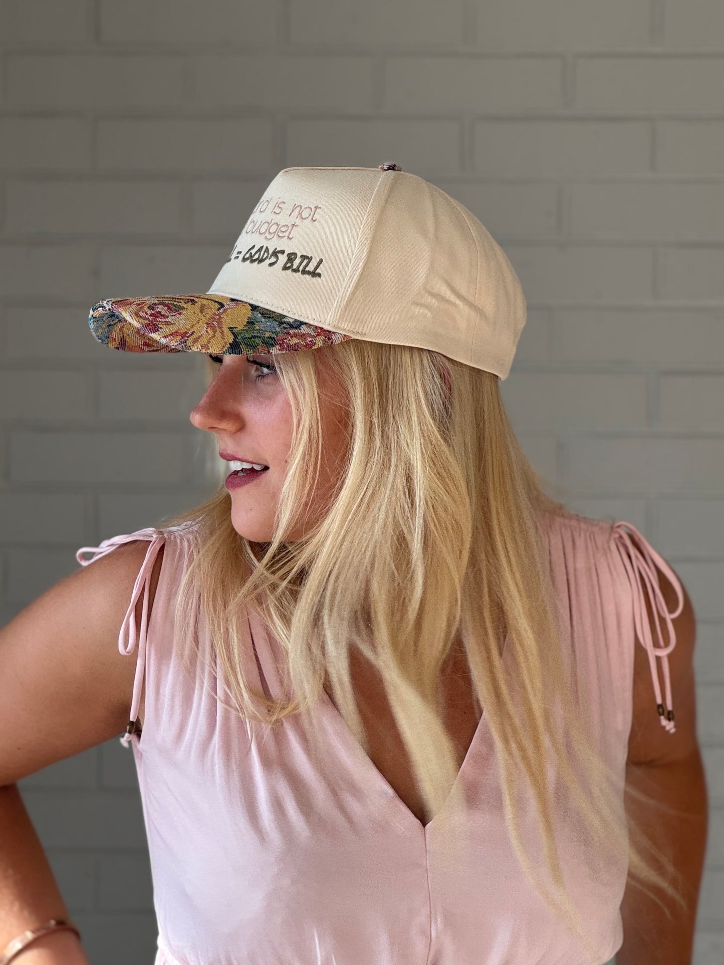 Gods will = Gods bill trucker hat