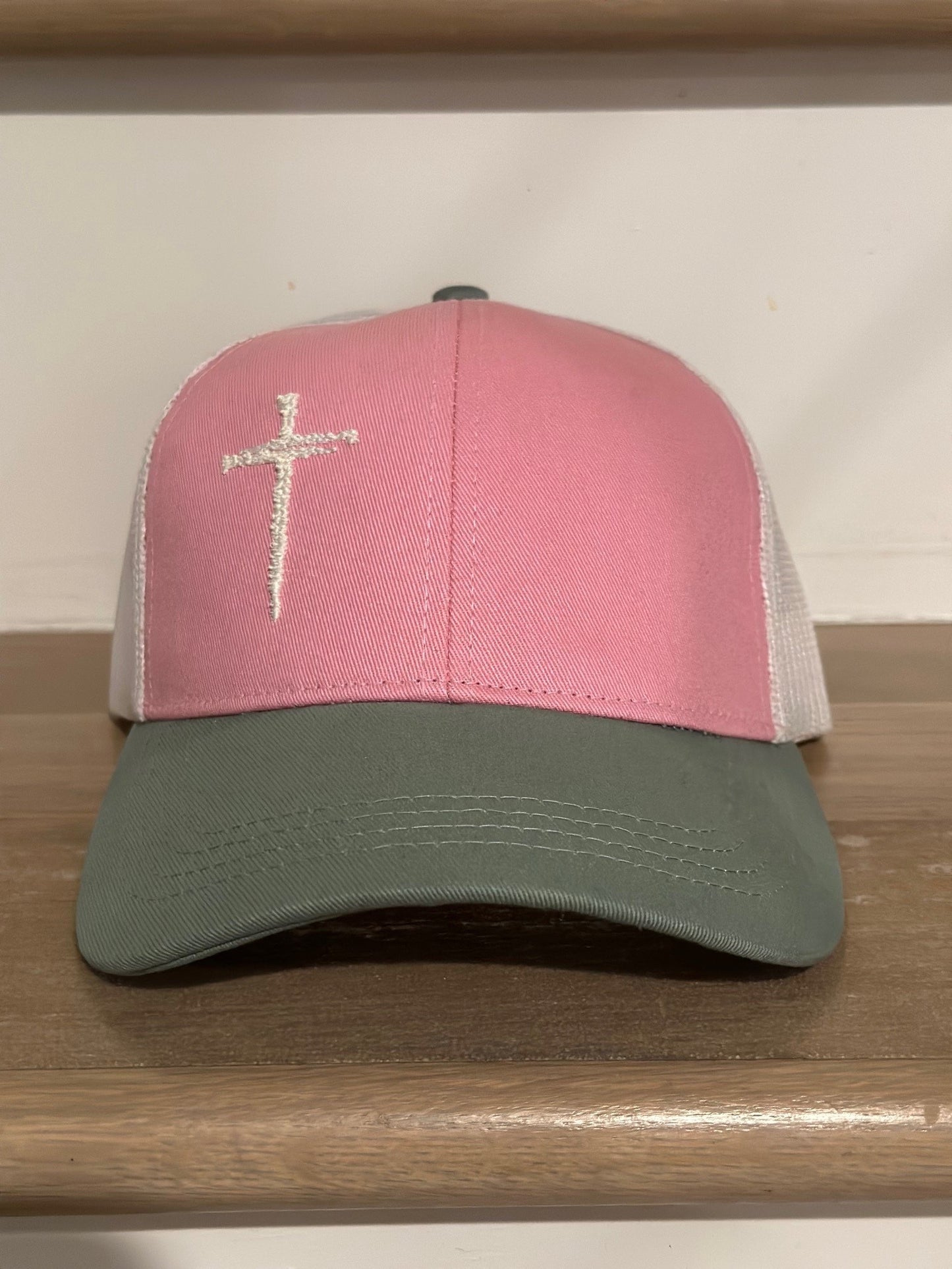 Nail cross hat.. Curved Bill.